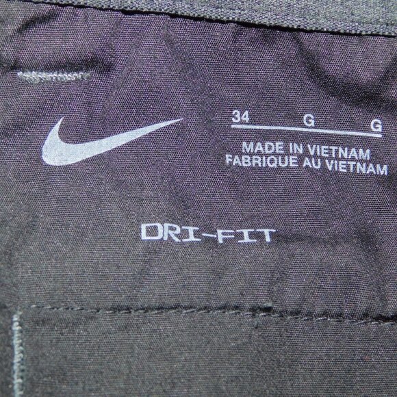 Nike Dri-FIT UV Chino Golf Shorts Mens 34 Gray - Picture 4 of 7